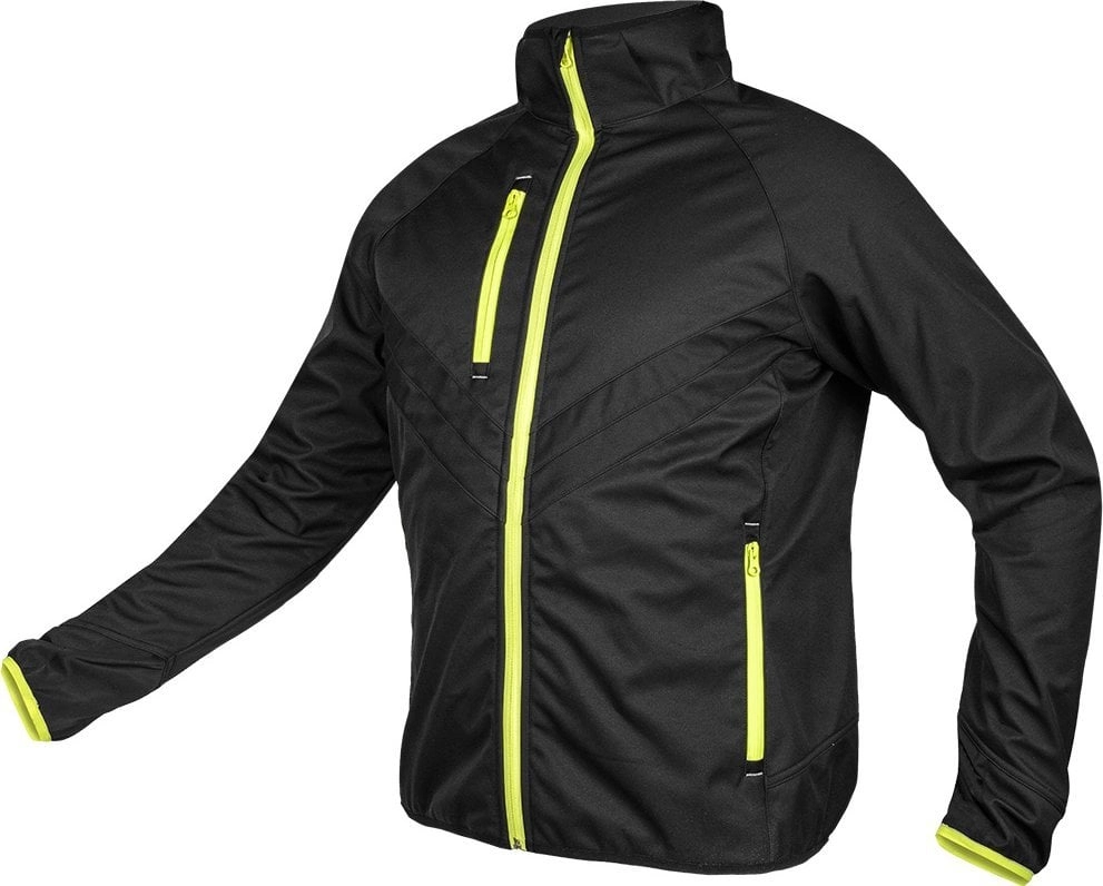 MIXMATCH SOFTSHELL JACKET BLACK AND YELLOW