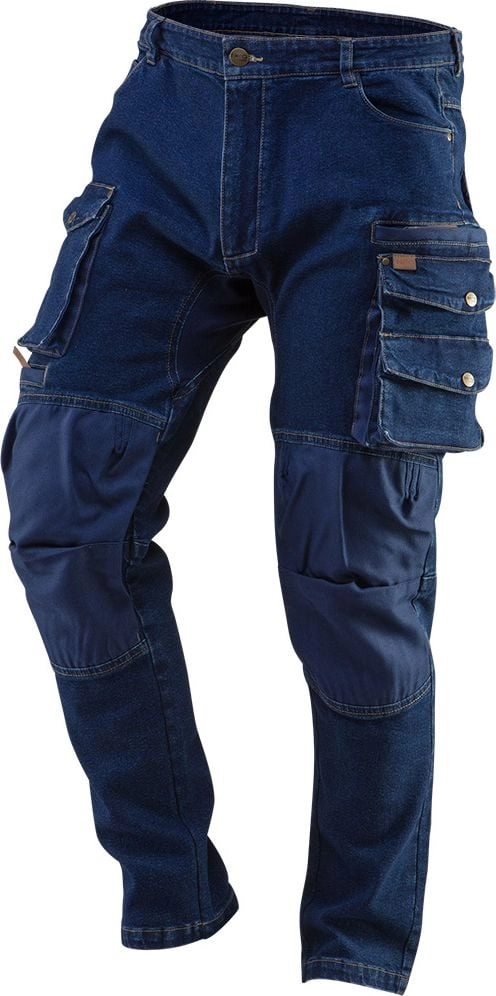 DENIM work trousers  reinforcements on the