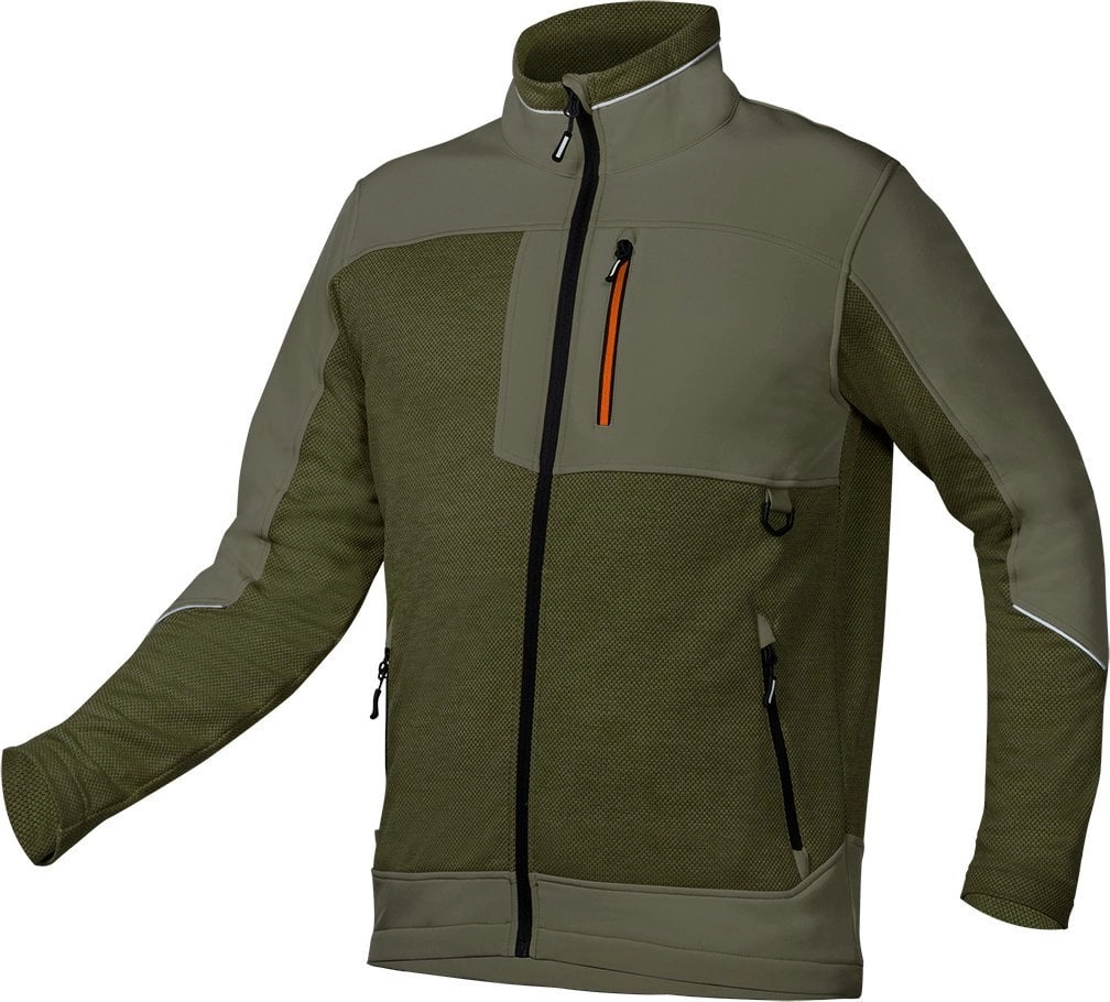 Softshell sweatshirt OUTDOOR  green  size XXL