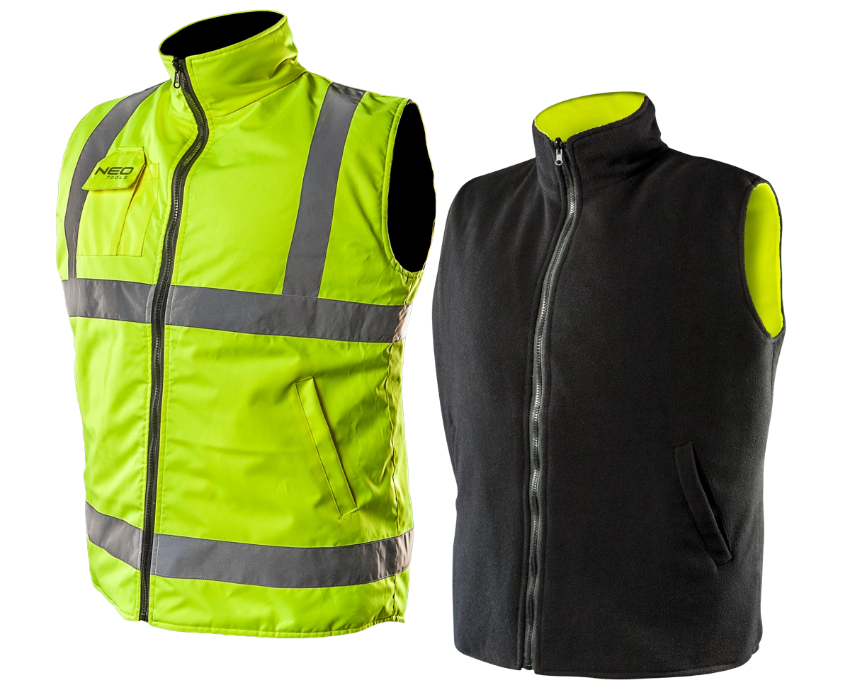 Work vest  double-sided  one side reflective