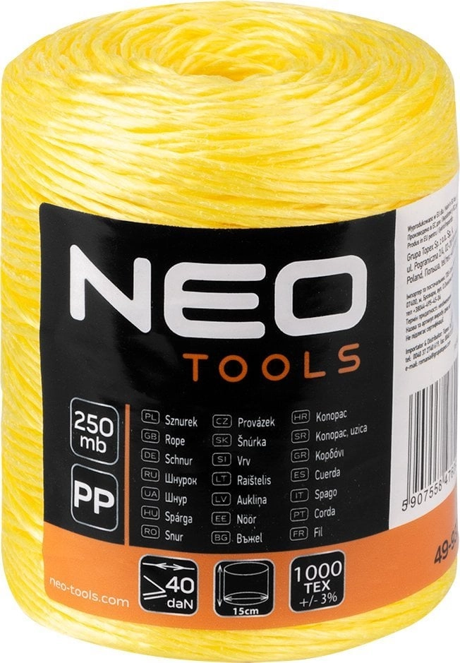 Neo Sznurek polipropylenowy 250 m T