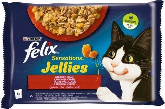 Nestle FELIX sasz.4x85g SENSATIONS JELLIES