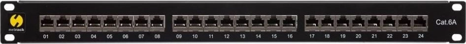Patch panel 19" Netrack 24-ports cat