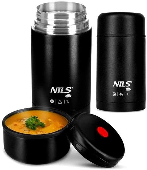 NC3802 TERMOS OBIADOWY 1000ML CZARNY NILS