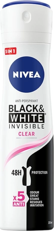 Nivea Dezodorant INVISIBLE CLEAR spray damski