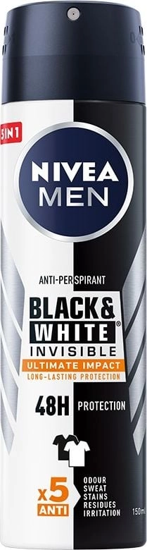 Nivea Men Dezodorant BLACK WHITE INVISIBLE