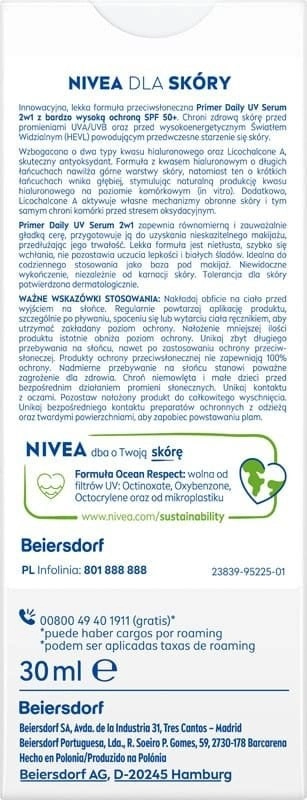 NIVEA SUN Serum SPF 50 Primer