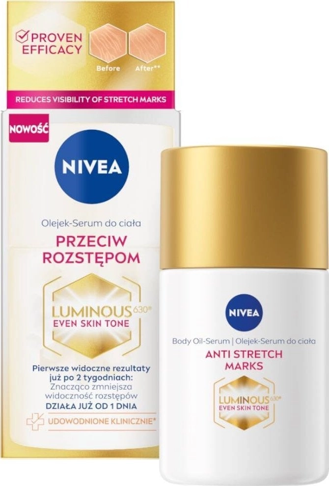 Nivea Luminous630 body oil-serum against stretch