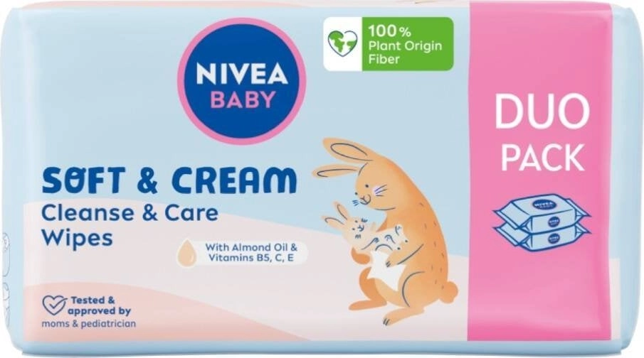 Nivea Baby Cleansing Wipes 2x57pc 9005800374413