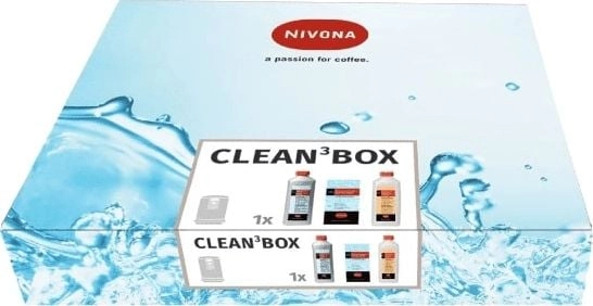 Clean 3 Box coffee machine cleaning
