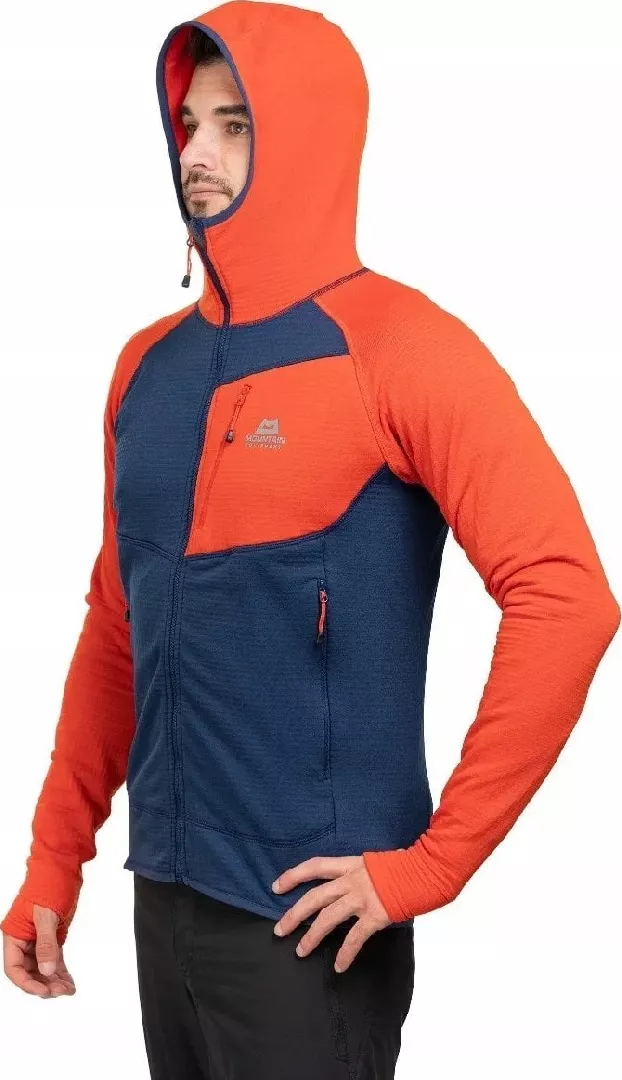 Eclipse hooded-medieval blue-cardinal orange-xl sweatshirt MOUNTAIN