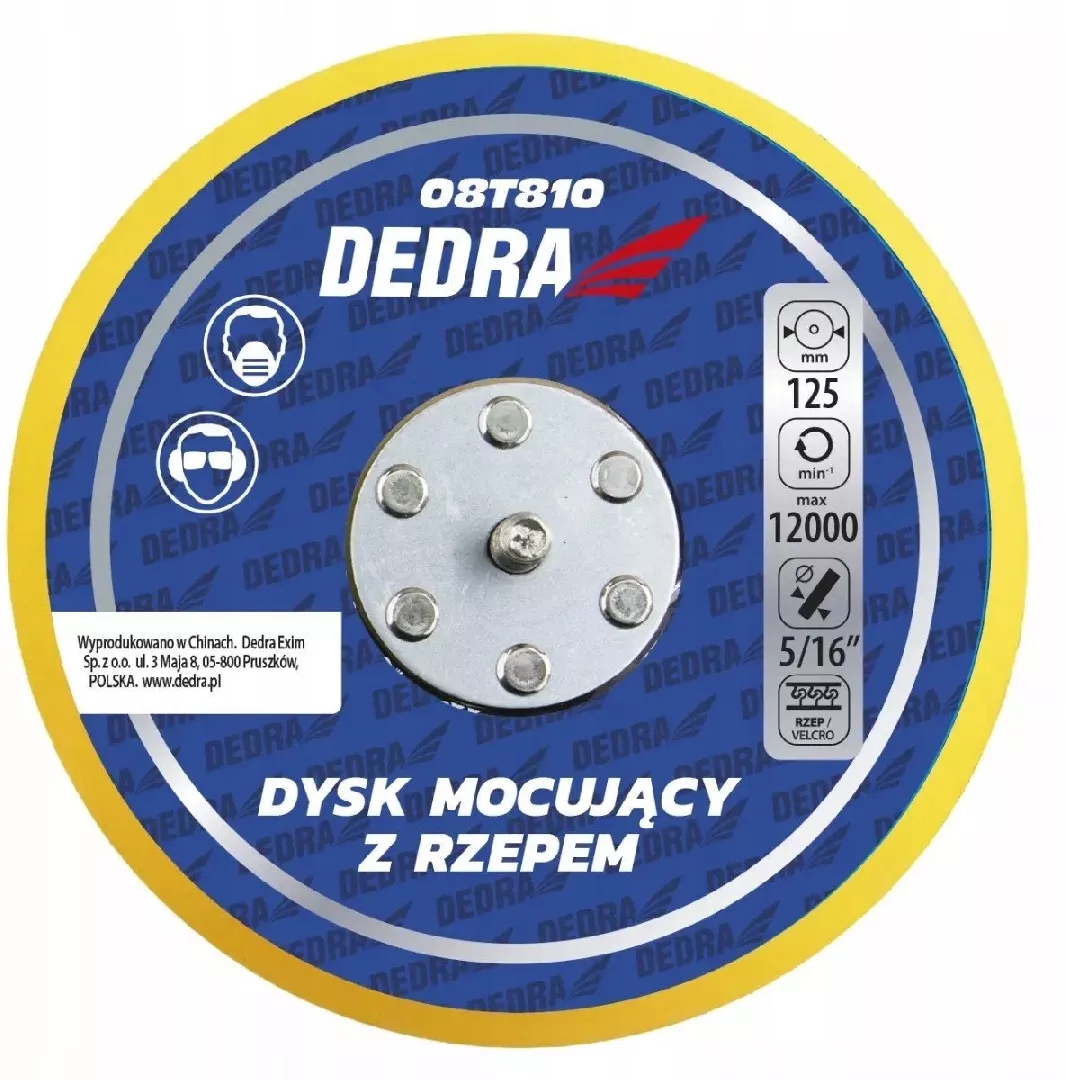 125mm Velcro mounting disc for eccentric