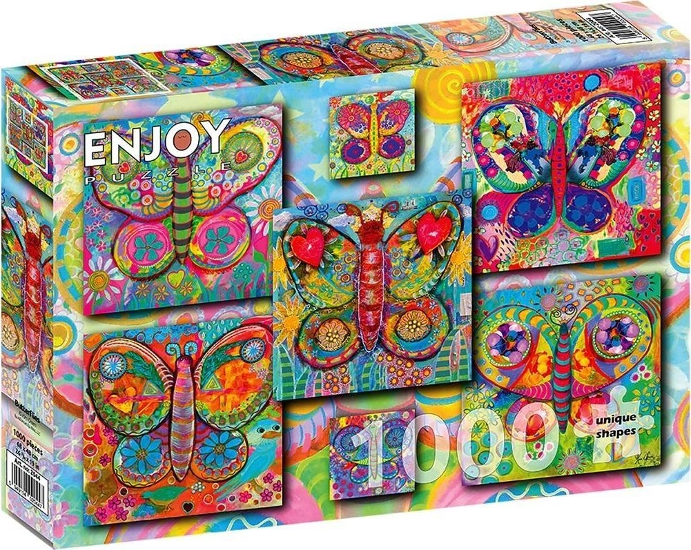 Puzzle 1000 Colorful butterflies 12+ 2044