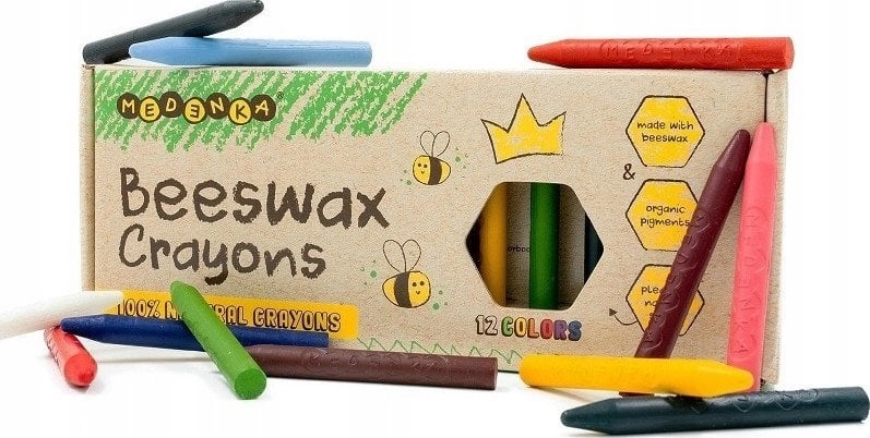 Classic beeswax crayons  12 colors 12m+