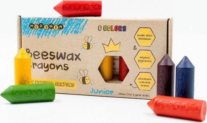 Kredki z wosku pszczelego Junior 6