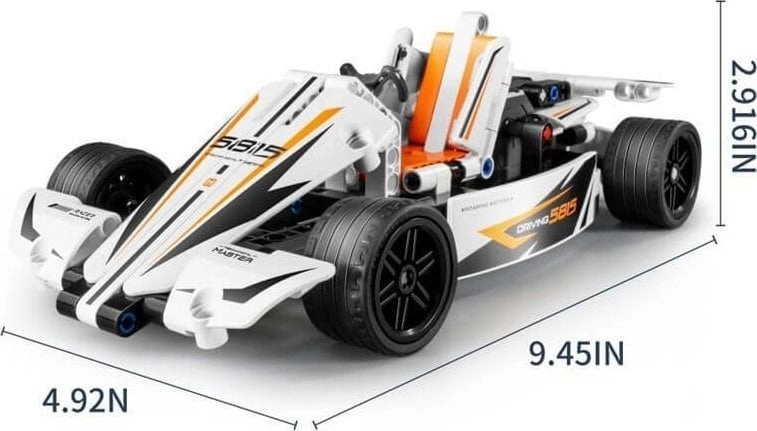 IM.MASTER racing car blocks white