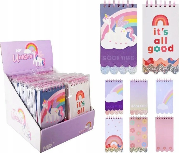 Notes na spirali Unicorn 100X195MM 14669747