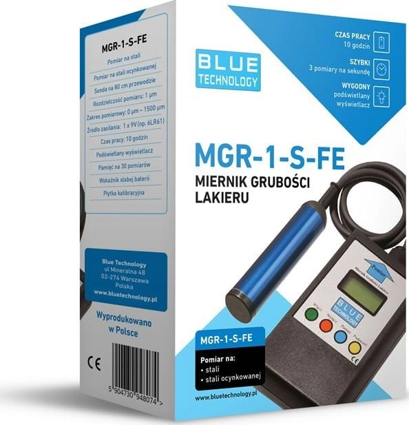 Blue Technology MGR-1-S-FE paint thickness gauge