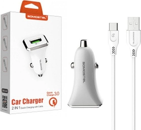 Ładowarka ŁADOWARKA SAMOCHODOWA 3A + KABEL