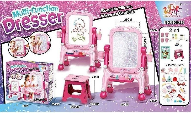 Dressing table with equipment and a