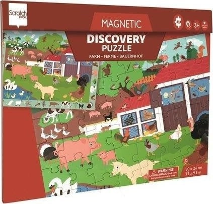 Magnetic puzzle and 2in1 game Farm