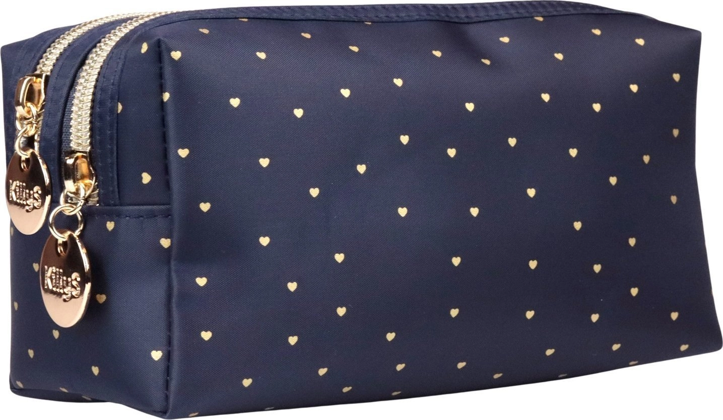 KILLYS_Golden Heart cosmetic bag with two
