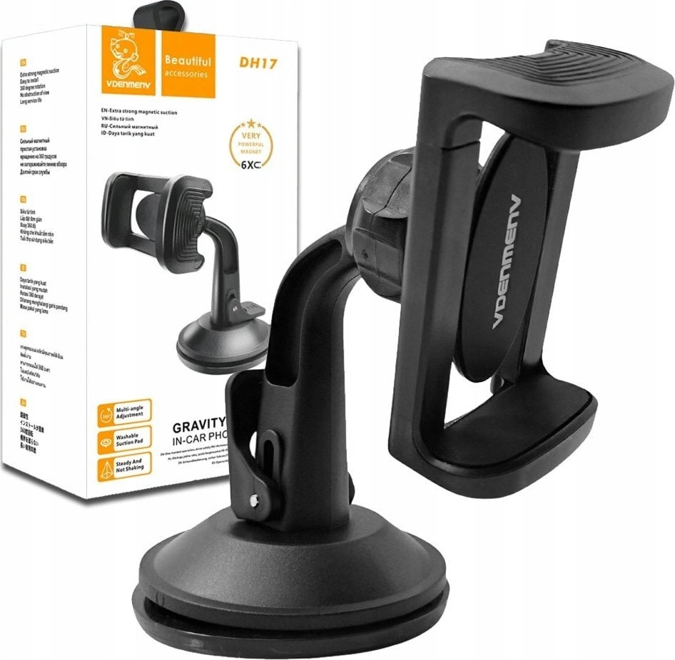 DENMEN CAR HOLDER COCKPIT BLACK DH17