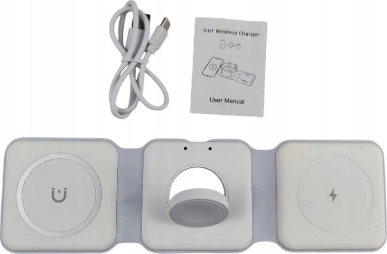 Ładowarka . ECOBOX ŁADOWARKA MAGSAFE BEZPRZEWODOWA BIAŁY