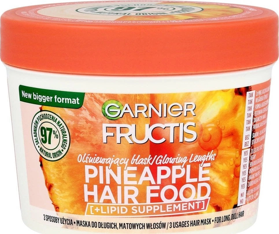 Fructis Hair Food Maska olśniewający blask