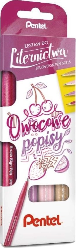 Set of calligraphy markers 4 colors