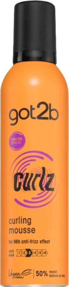 GOT2B_Gurlz hair mousse emphasizing curls 250ml