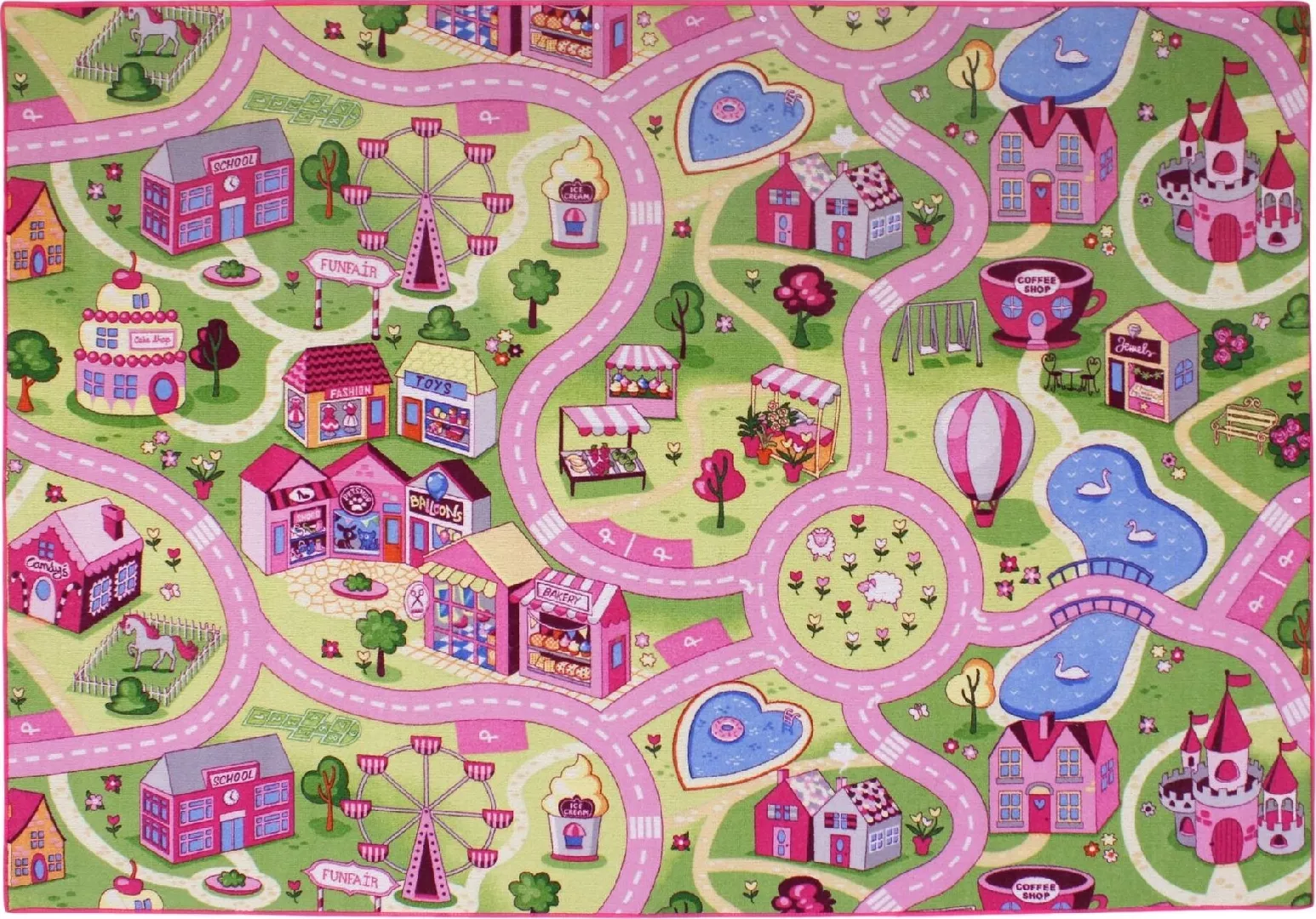 Car play mat Sweet Town 140