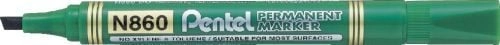 N860 permanent marker beveled tip green