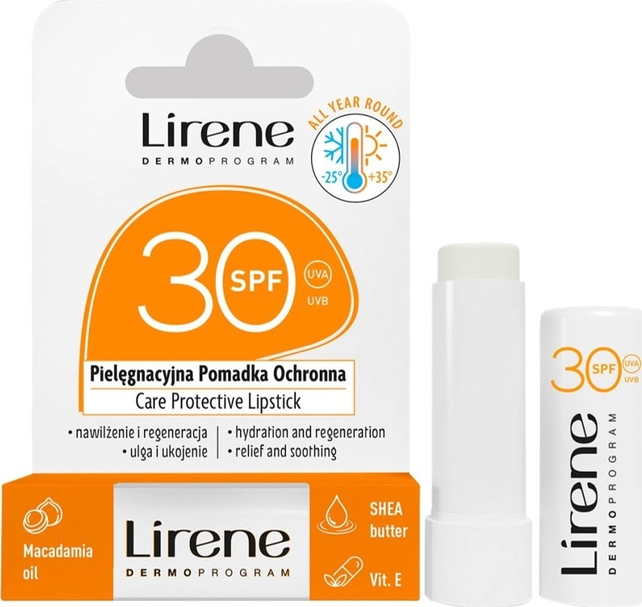 LIRENE_Care Protective Lipstick pomadka ochronna Macadamia