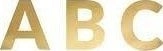 Gold Alphabet banner 14cm 5900779166790 PDGRL92-019