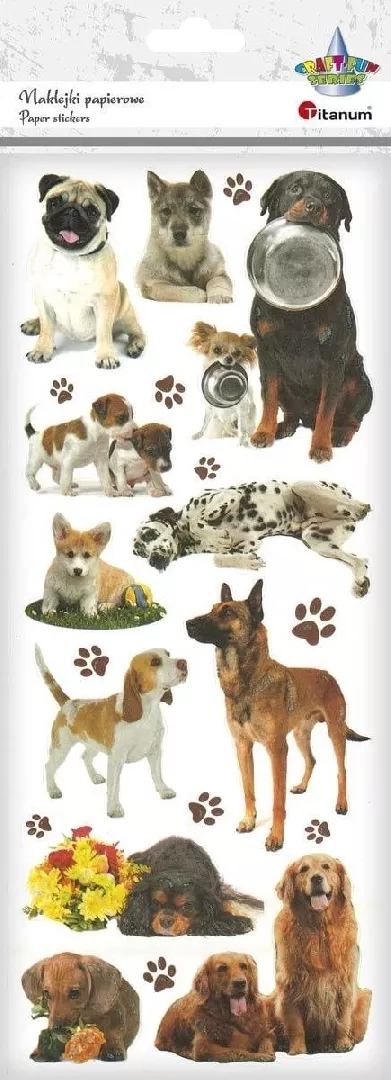 Dogs paper stickers 5903714532308
