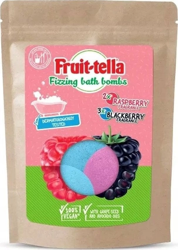 FRUITTELLA_Effervescent balls Blackberry Raspberry 5x50g 5903957303369