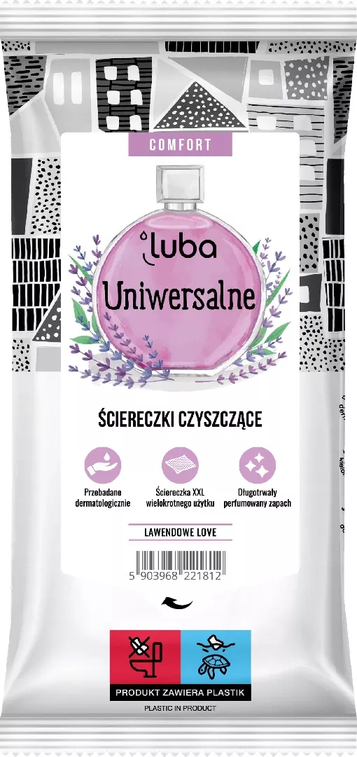 LUBA_Comfort universal cleaning cloths scented Lavender
