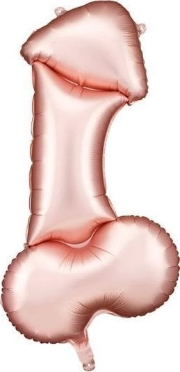 Foil balloon Penis rose gold 55