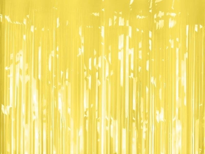 Party curtain light yellow 100x200cm 5904555072374
