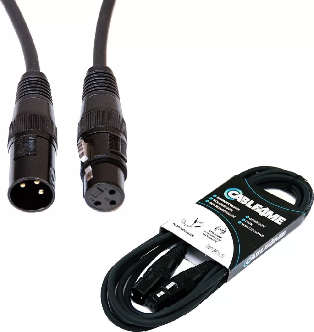 CABLE4ME przewód kabel DMX 3Pin 2m
