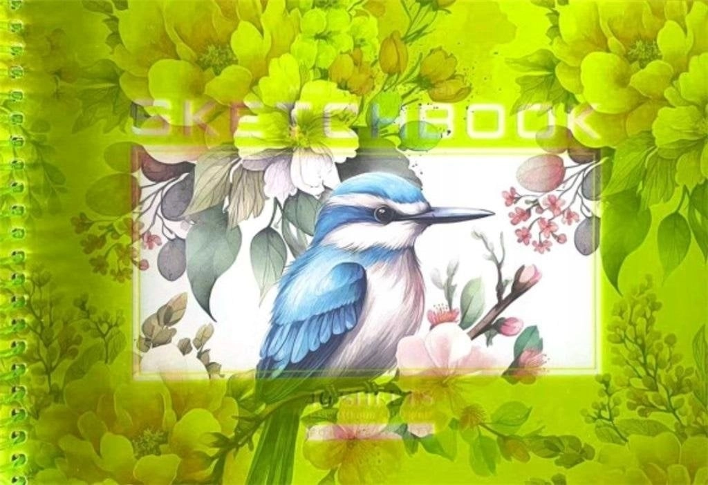 Sketchbook A5/40K  smooth  circle Kingfisher FRESH