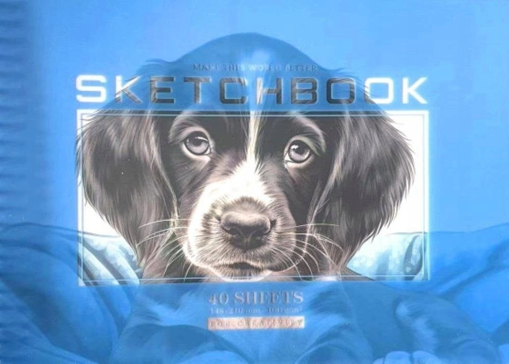 Sketchbook A5/40K  smooth  circle  Dog FRESH