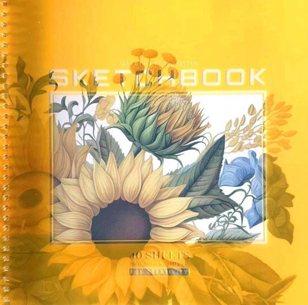 Sketchbook 200x200/40K smooth Sunflowers FRESH 646531