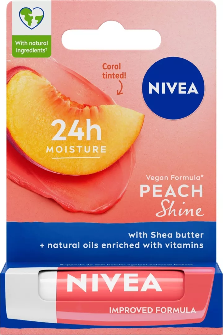 NIVEA_Peach Shine caring lipstick 5.5ml