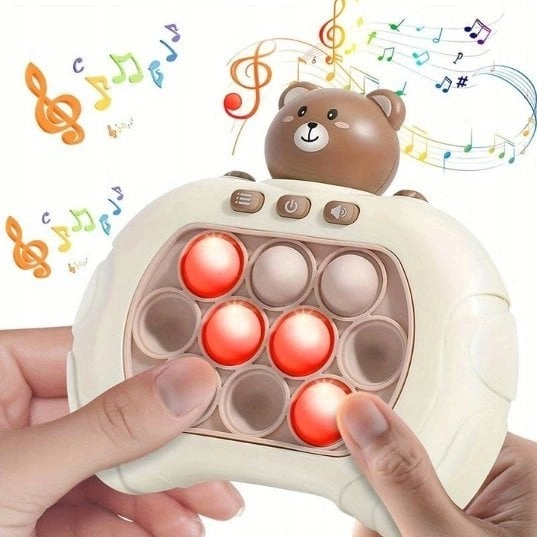Pop It game  electronic  beige teddy