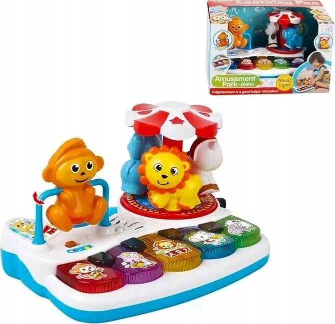 Educational Piano with Animals + Carousel