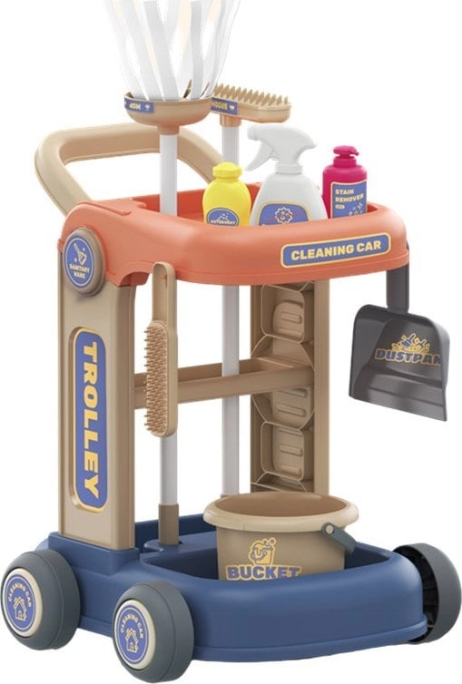 Cleaning trolley set 35 items HN158404