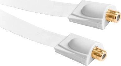Kabel Antenowy (F) 0.25m biały