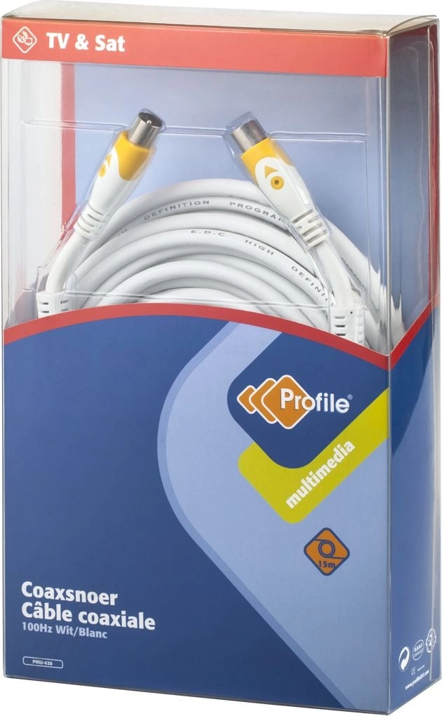 Kabel Antenowy 15m biały (KPO3970-15) KPO3970-15